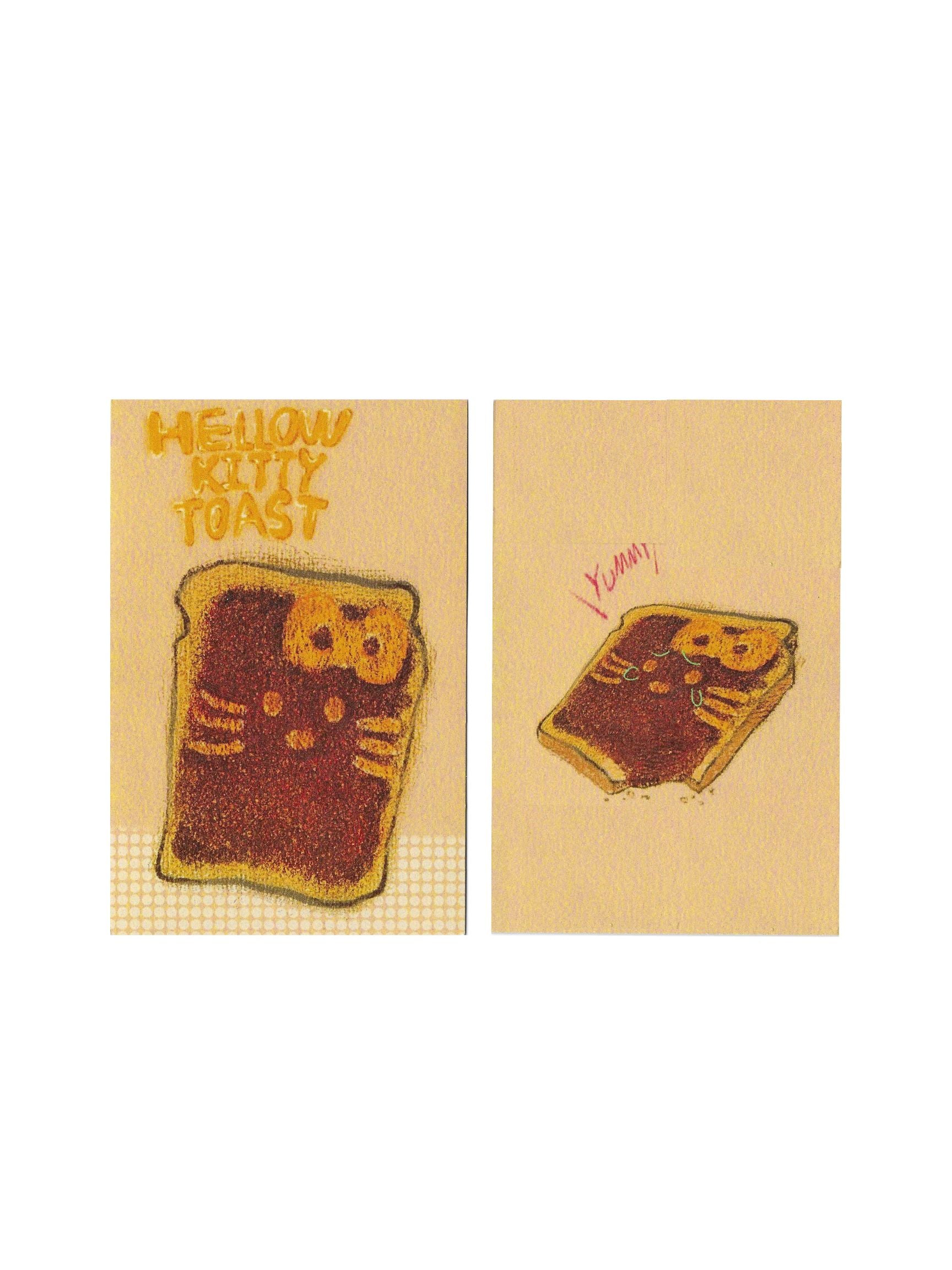 Xizi hello kitty toast postcard