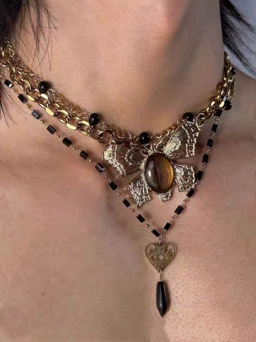 ALONEMOON Oriental Butterfly Chain Necklace