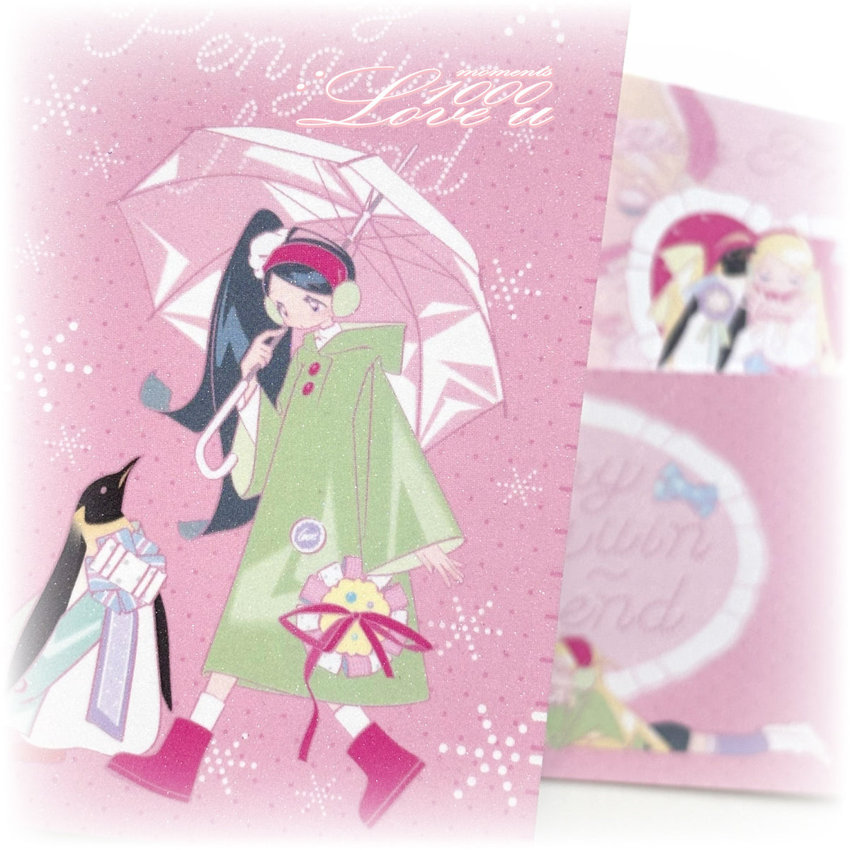 PiPOOxAFU Penguin Pals postcard set