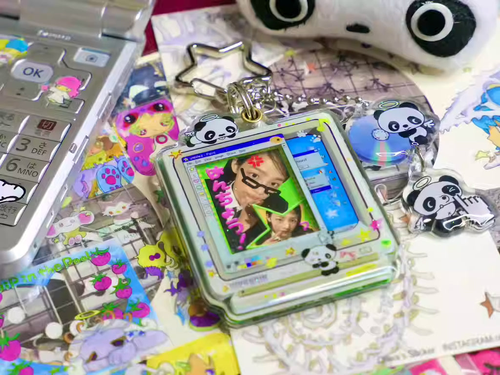 Oliwa Mini Panda Computer Keychain