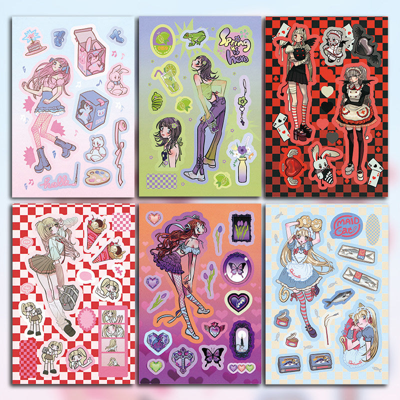 Domi Girls Sticker Set