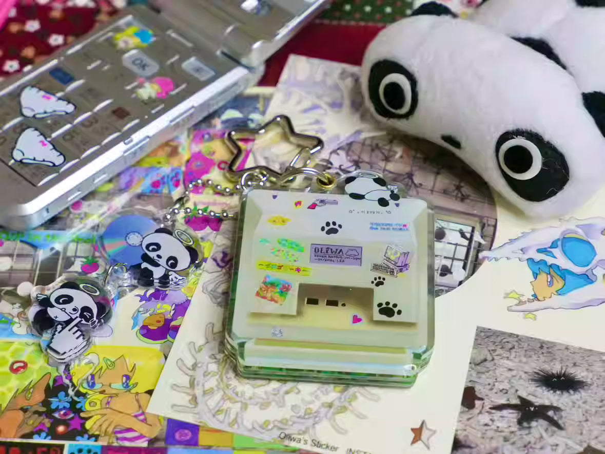 Oliwa Mini Panda Computer Keychain