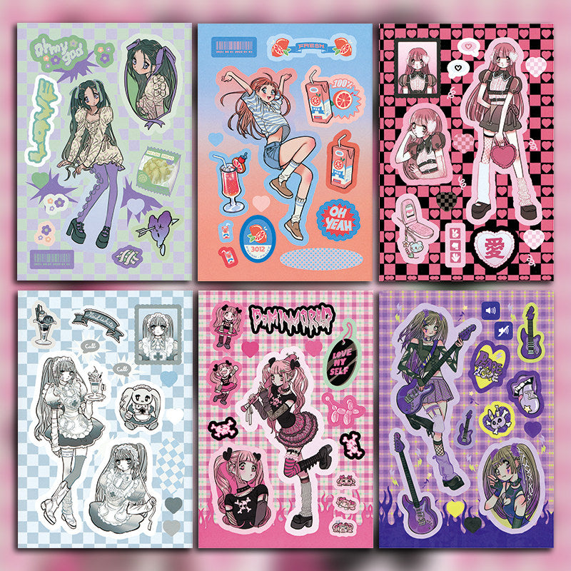 Domi Girls Sticker Set