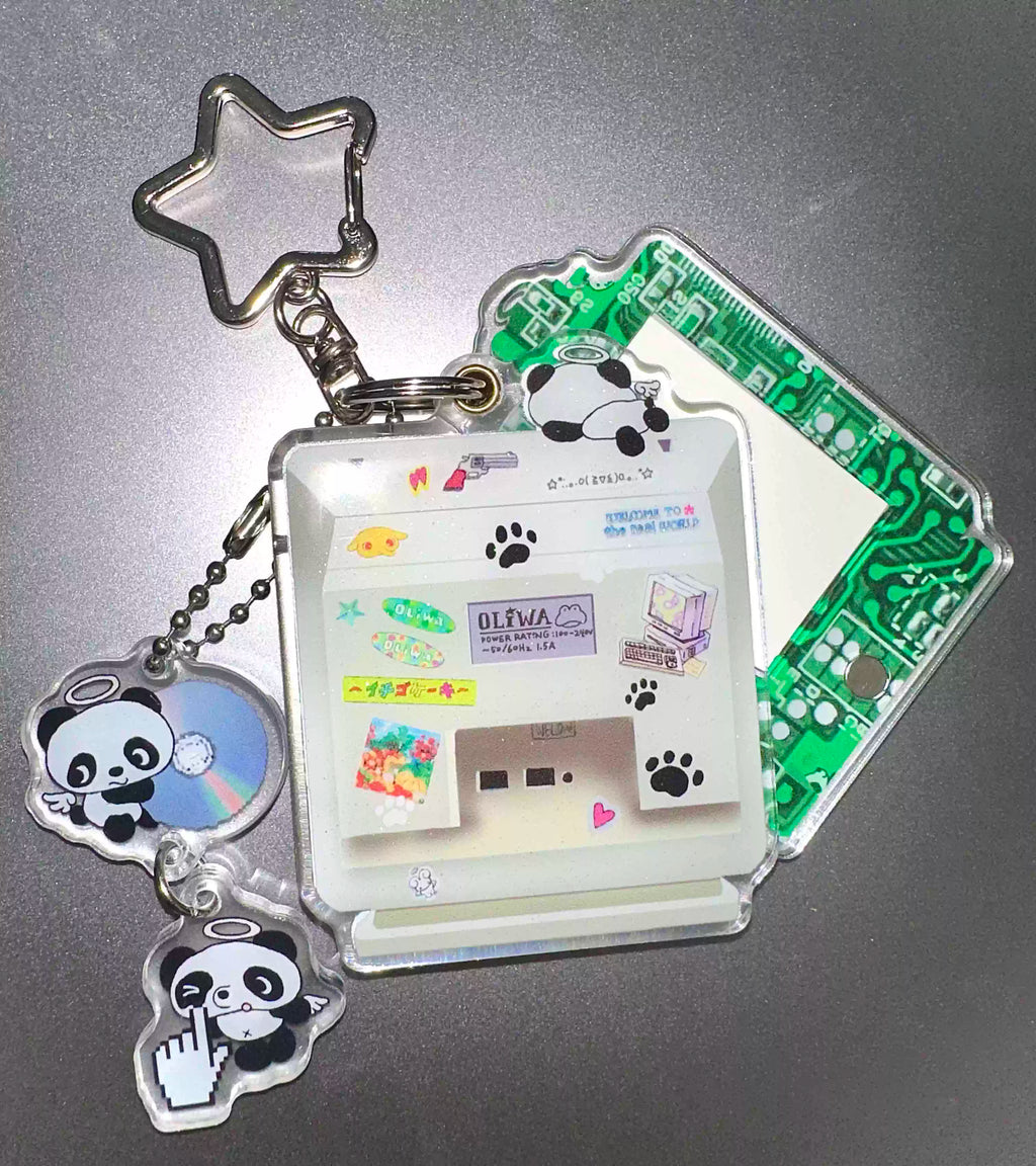 Oliwa Mini Panda Computer Keychain