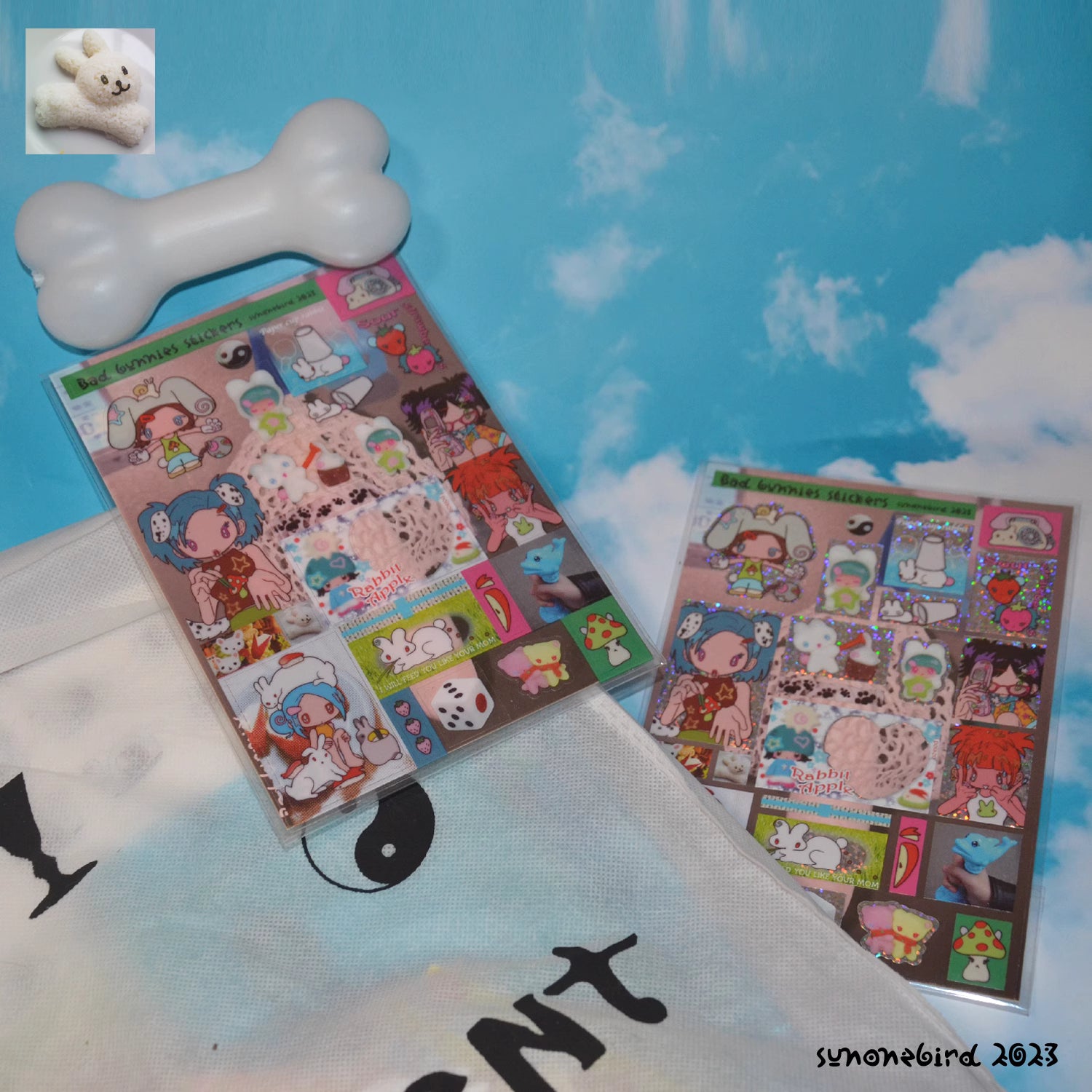 Sunonebird Bad Bunnies Stickers