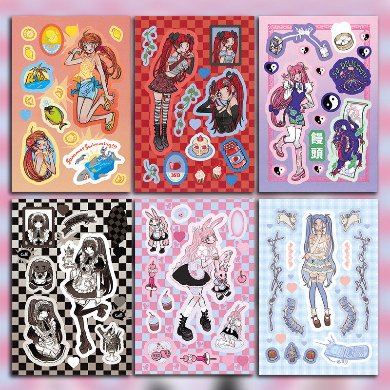 Domi Girls Sticker Set