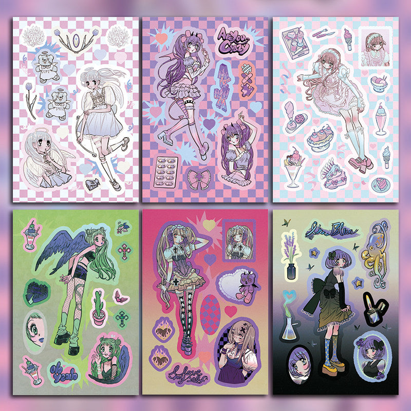 Domi Girls Sticker Set
