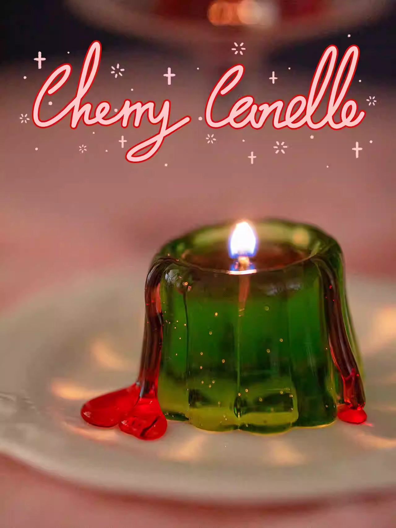 HollyJelly Cherry on Top Scented Candle