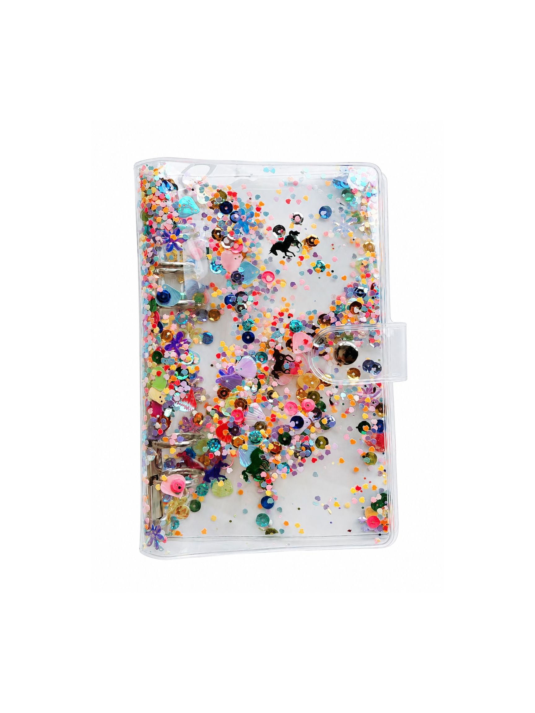 Rainbow Confetti Binder
