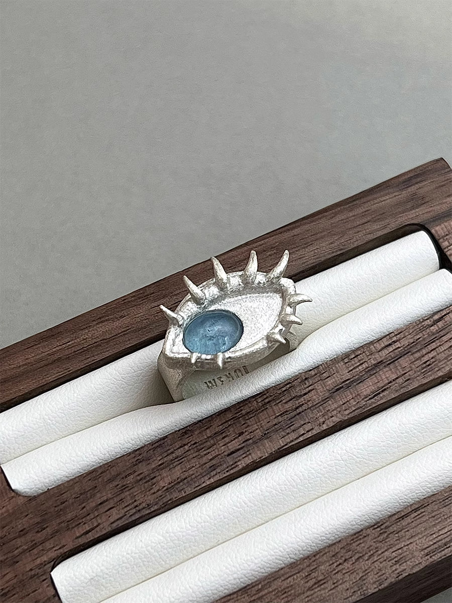 WENQI STUDIO Blue Gaze Ring
