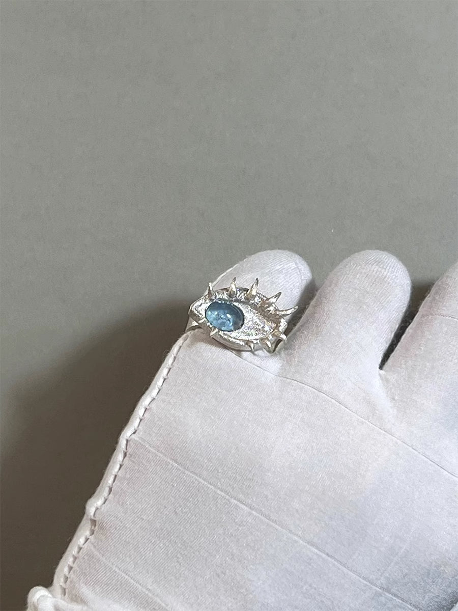 WENQI STUDIO Blue Gaze Ring