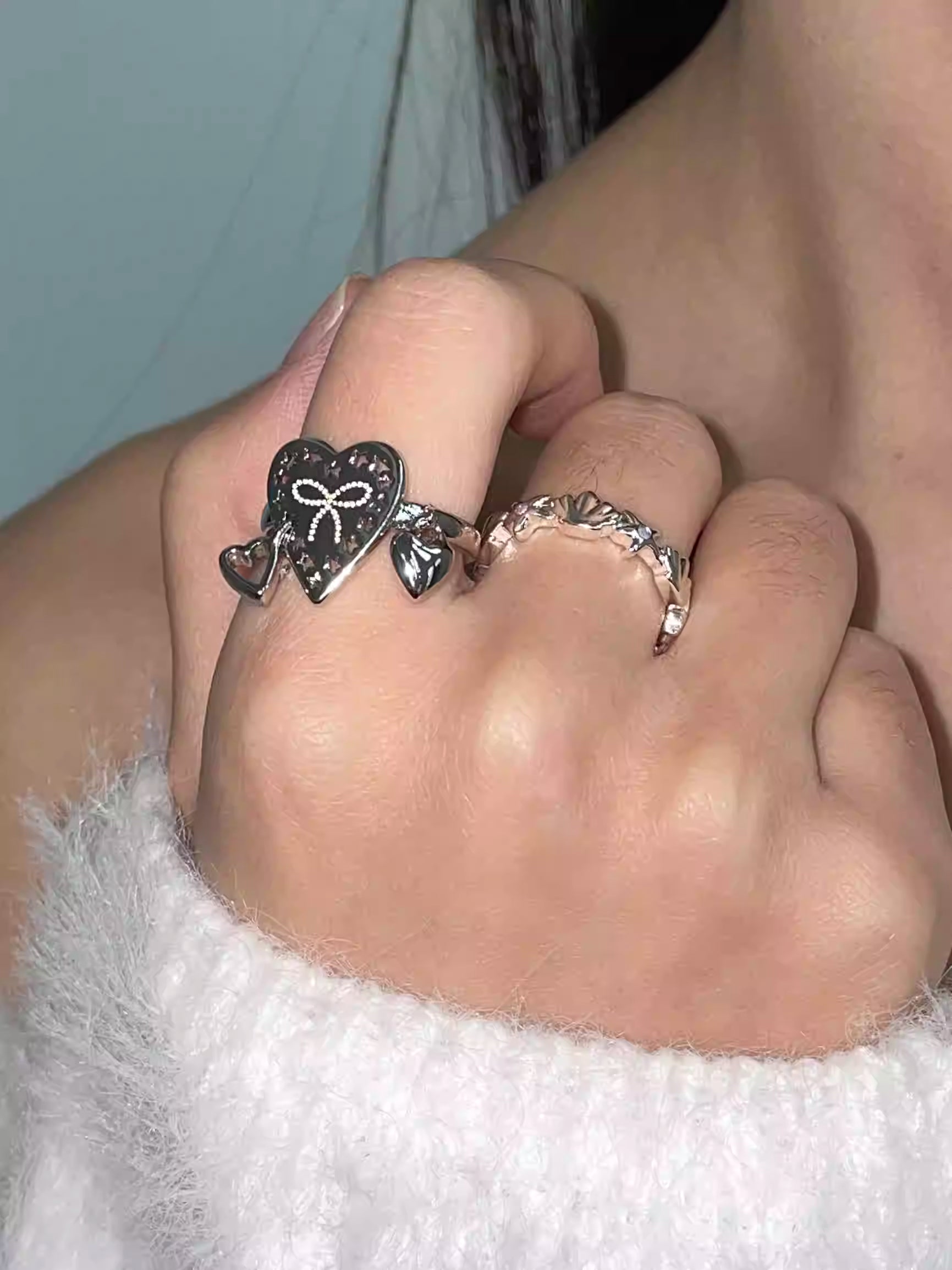 ISEE Starbow Heart Ring