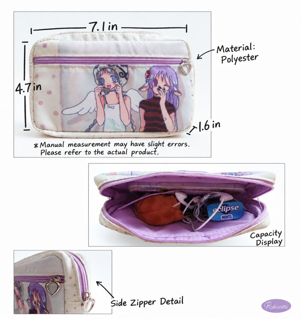 Rukawaz x Oliwa Secret Cosmetic Bag