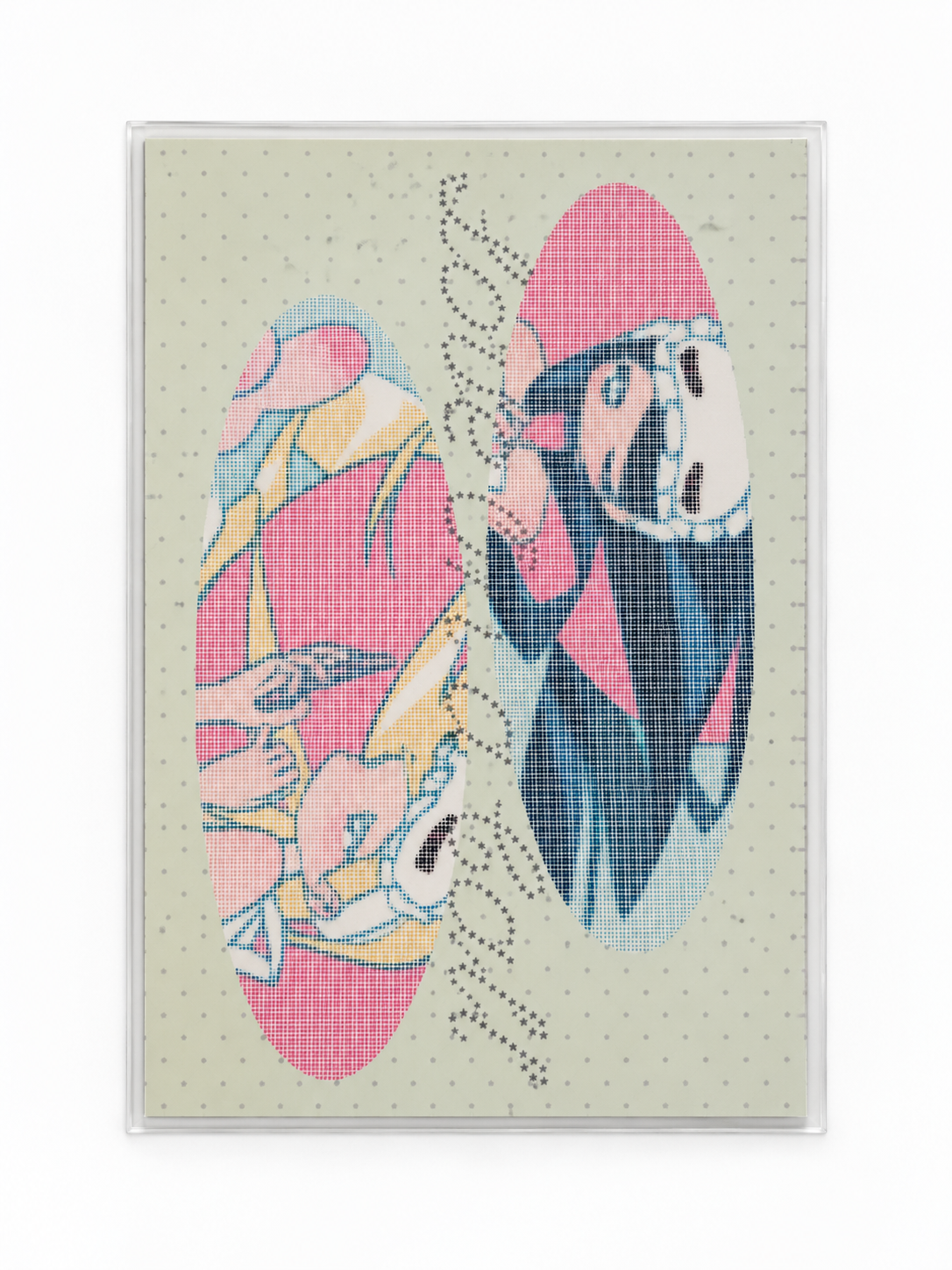 PiPOOxAFU Cyan Correspondence Postcard