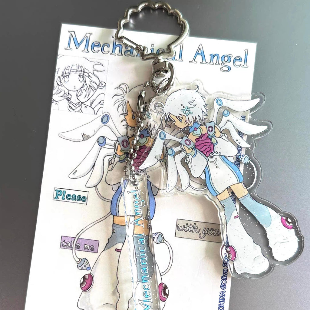 Oliwa Mechanical Angel Keychain