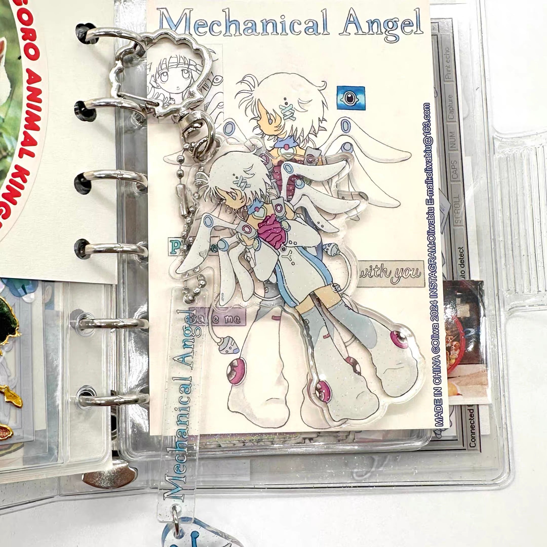 Oliwa Mechanical Angel Keychain
