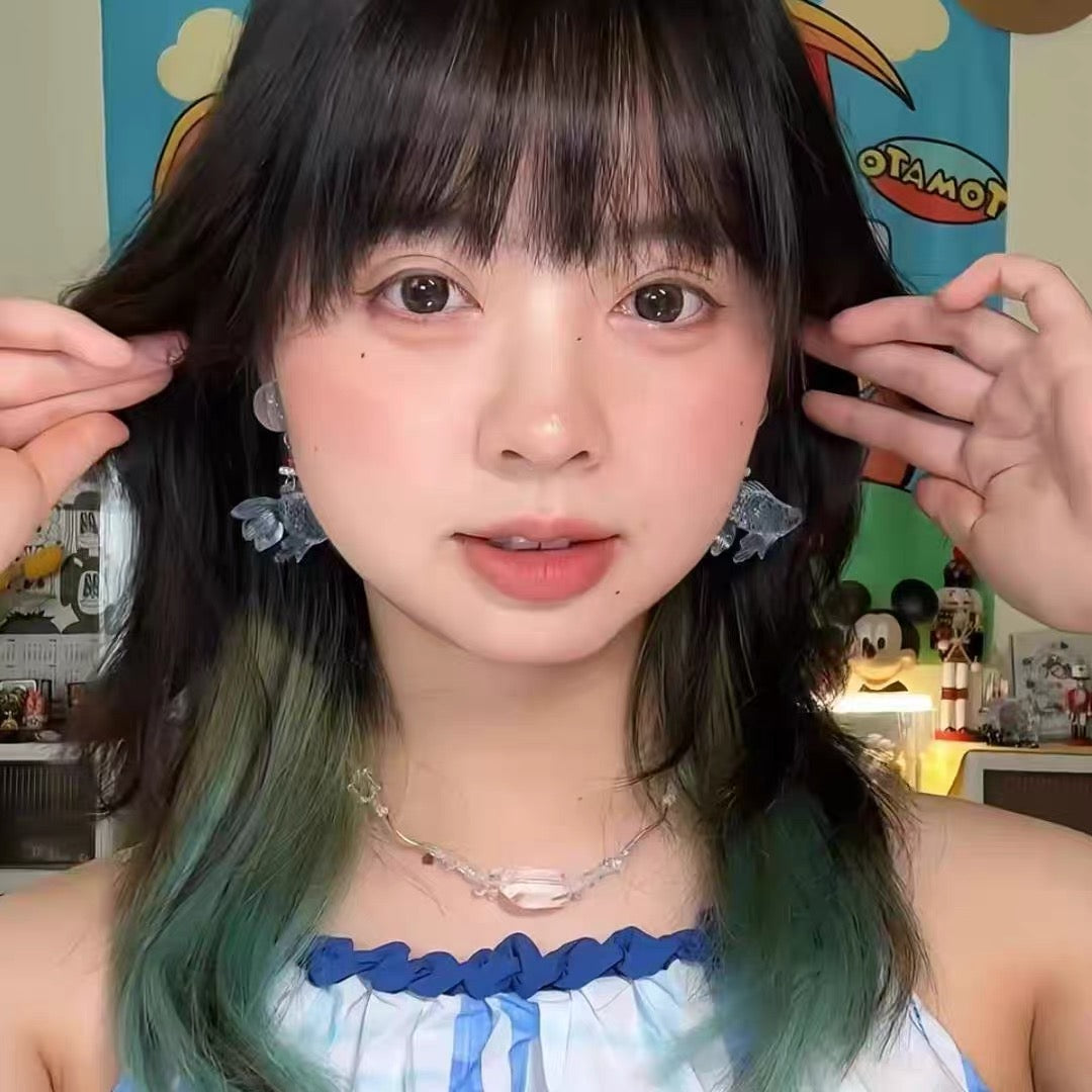 Sky Blue Koi Pearl Earrings