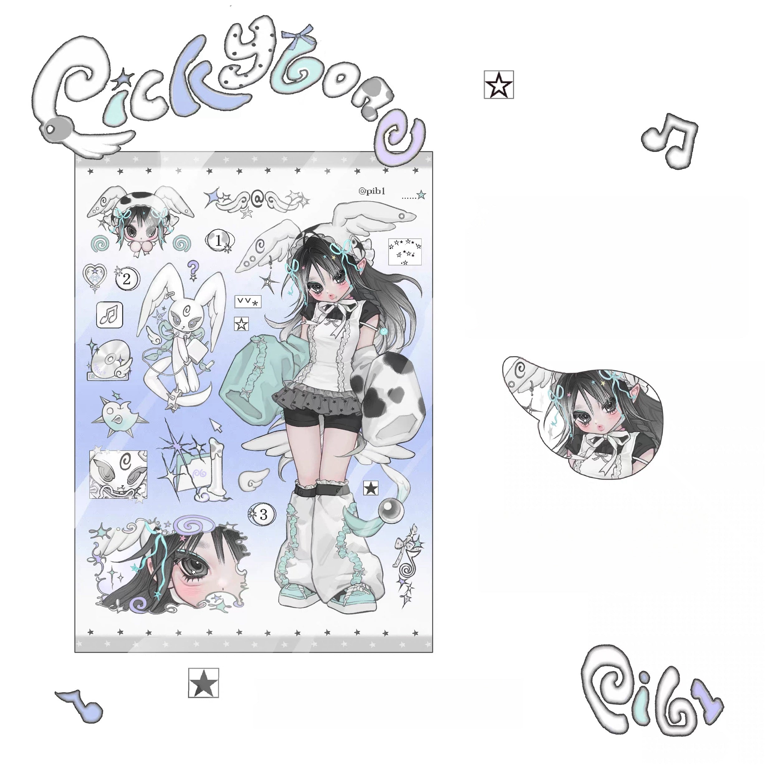 pickybone Ciib Weepbeast Sticker