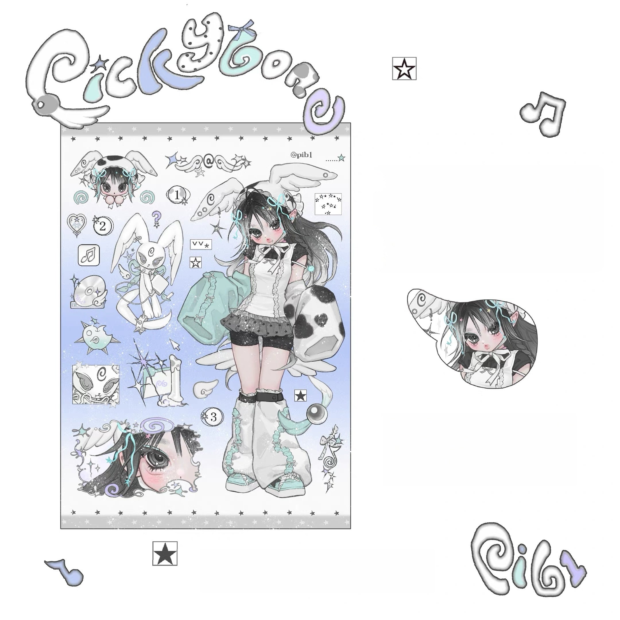 pickybone Ciib Weepbeast Sticker