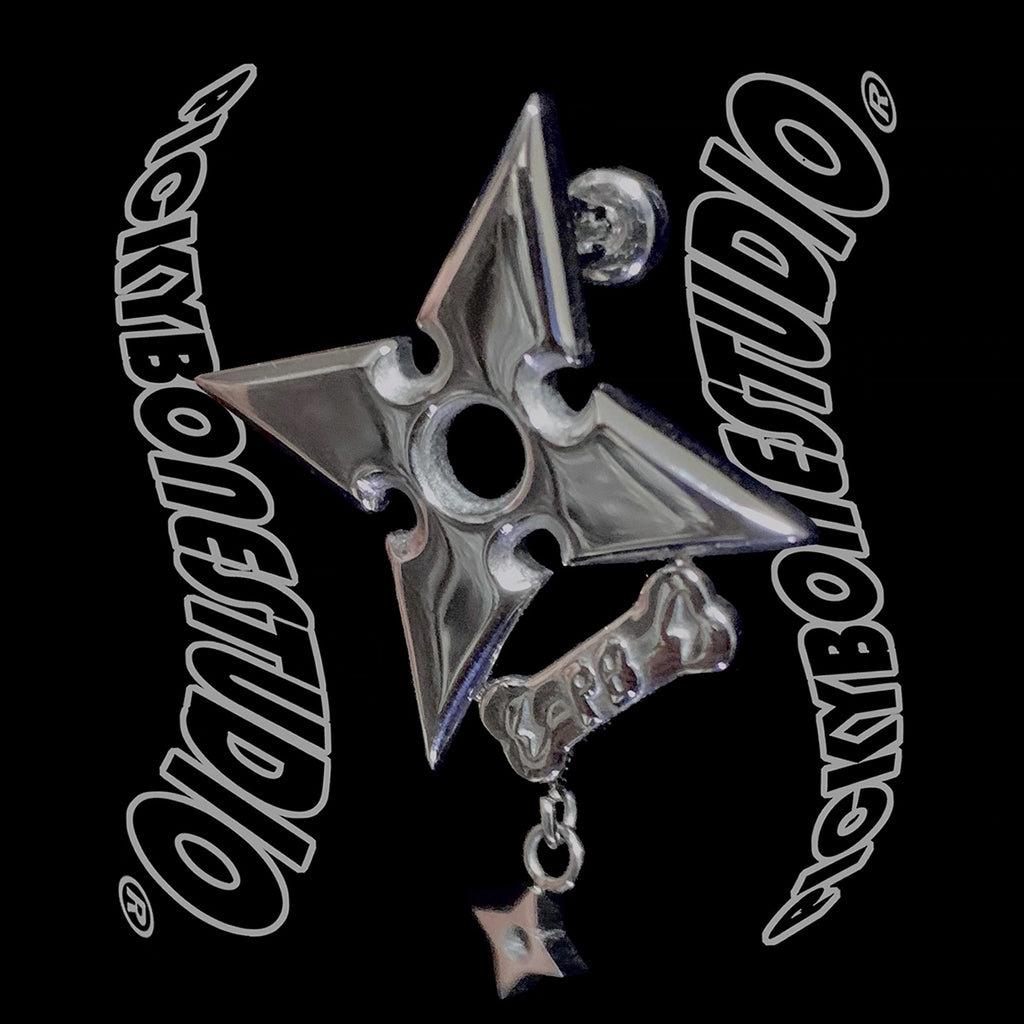 pickybone Mirror Dart Stud Earrings