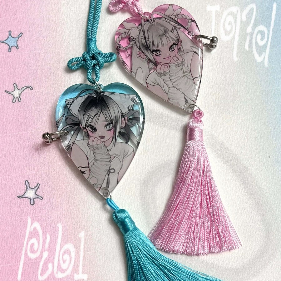 pickybone Pearl-Spirit Heart Charm