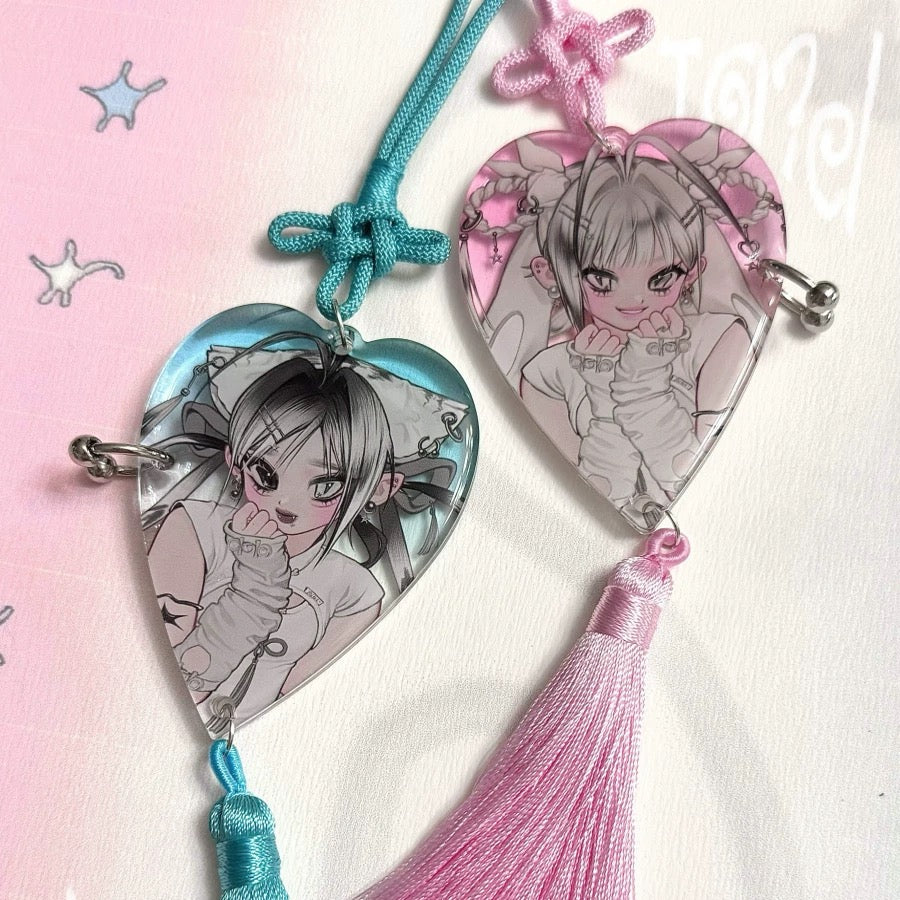 pickybone Pearl-Spirit Heart Charm
