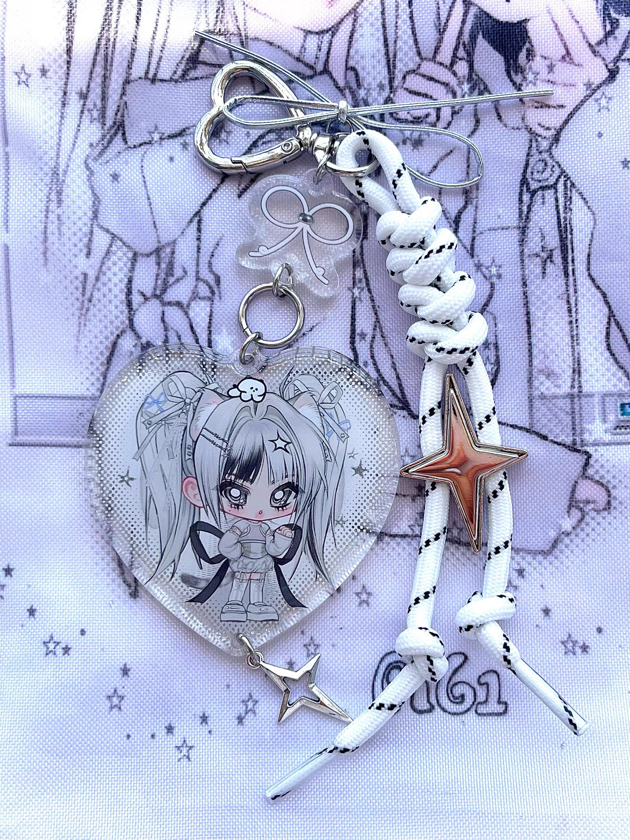 pickybone Bone-Spike Heart Charm