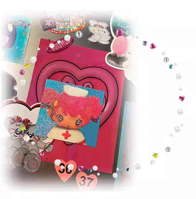 Sunonebird Sparkle Punk Nurse Bookmark