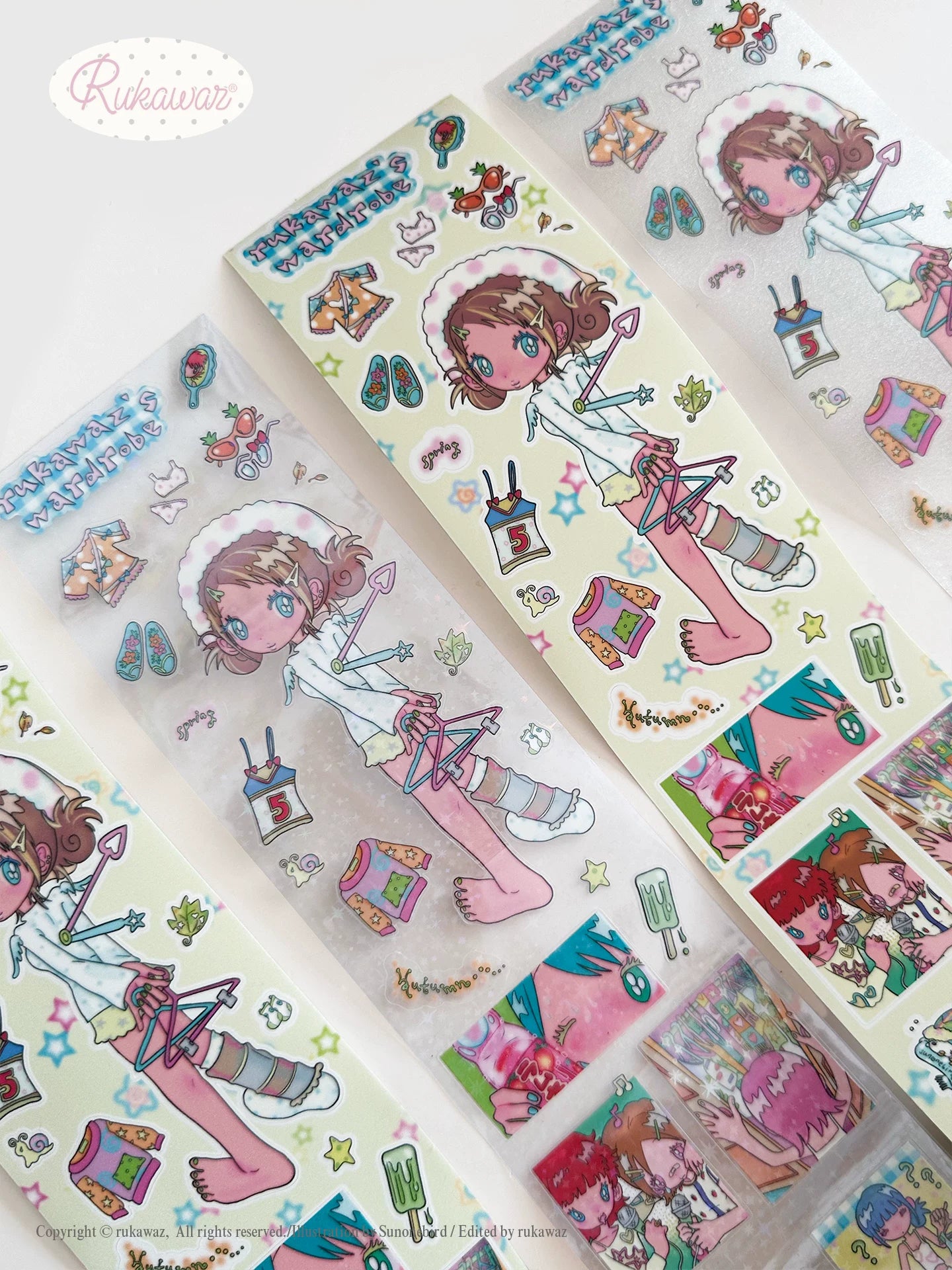 RUKAWAZ x Sunonebird The Four Seasons Stickers
