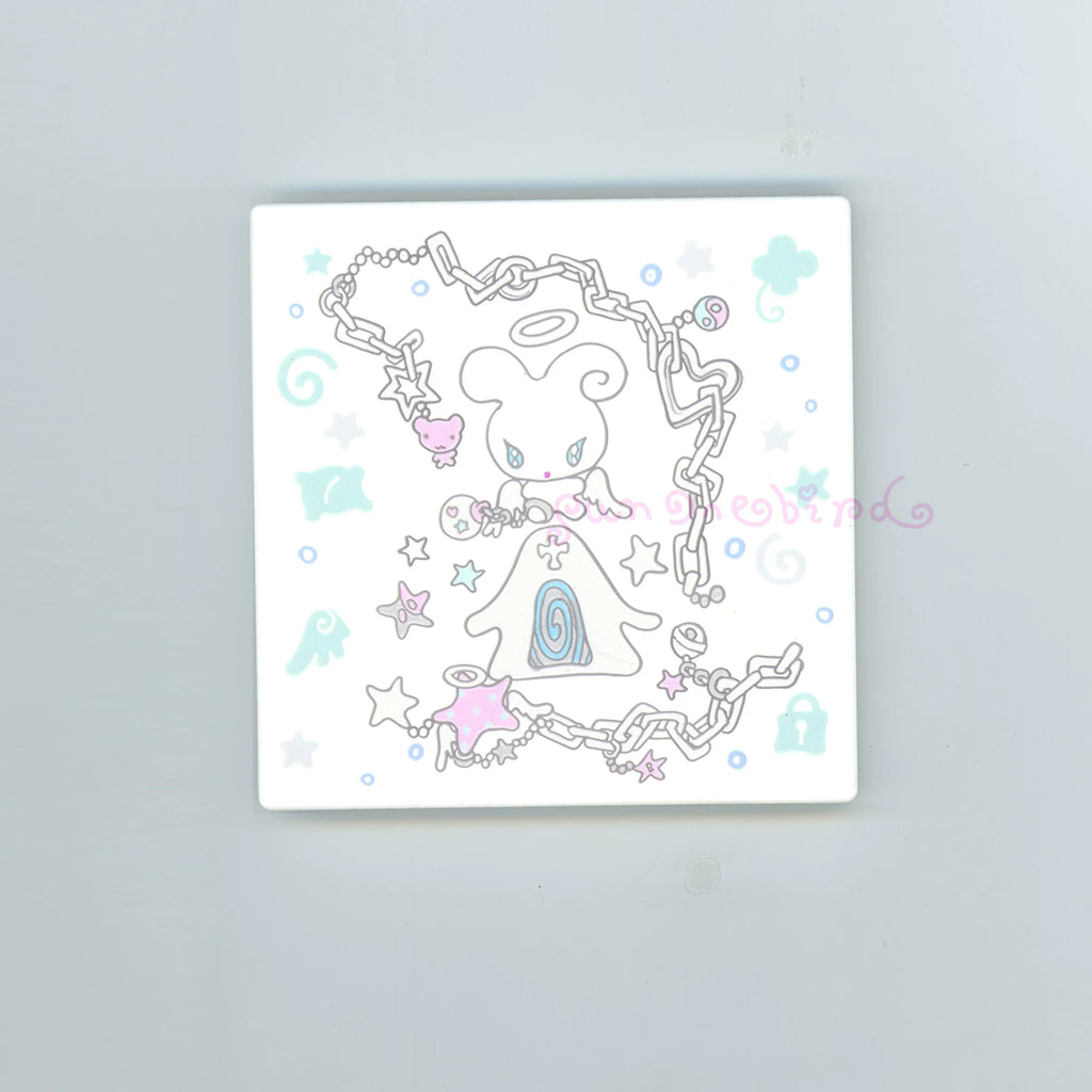 Sunonebird Little Bed for Cups Ceramic Coaster