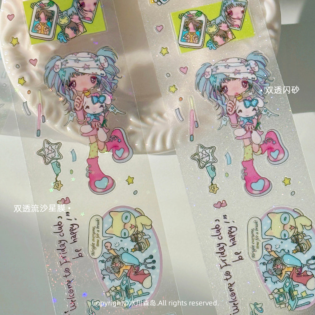 Glacier Forest Isle x sunonebird Friday Club Girls Sticker
