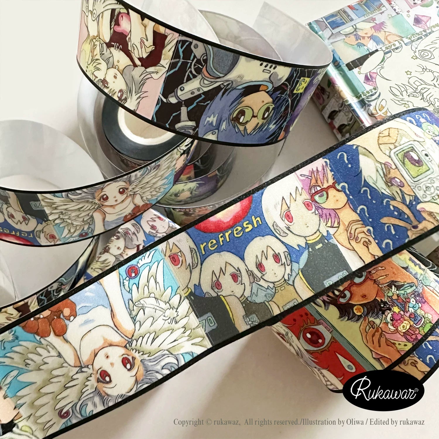 RUKAWAZ x Oliwa angelkiss Washi Tape