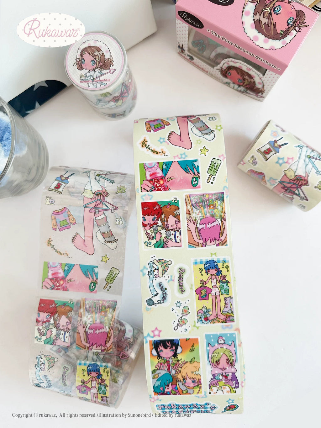 RUKAWAZ x Sunonebird The Four Seasons Stickers