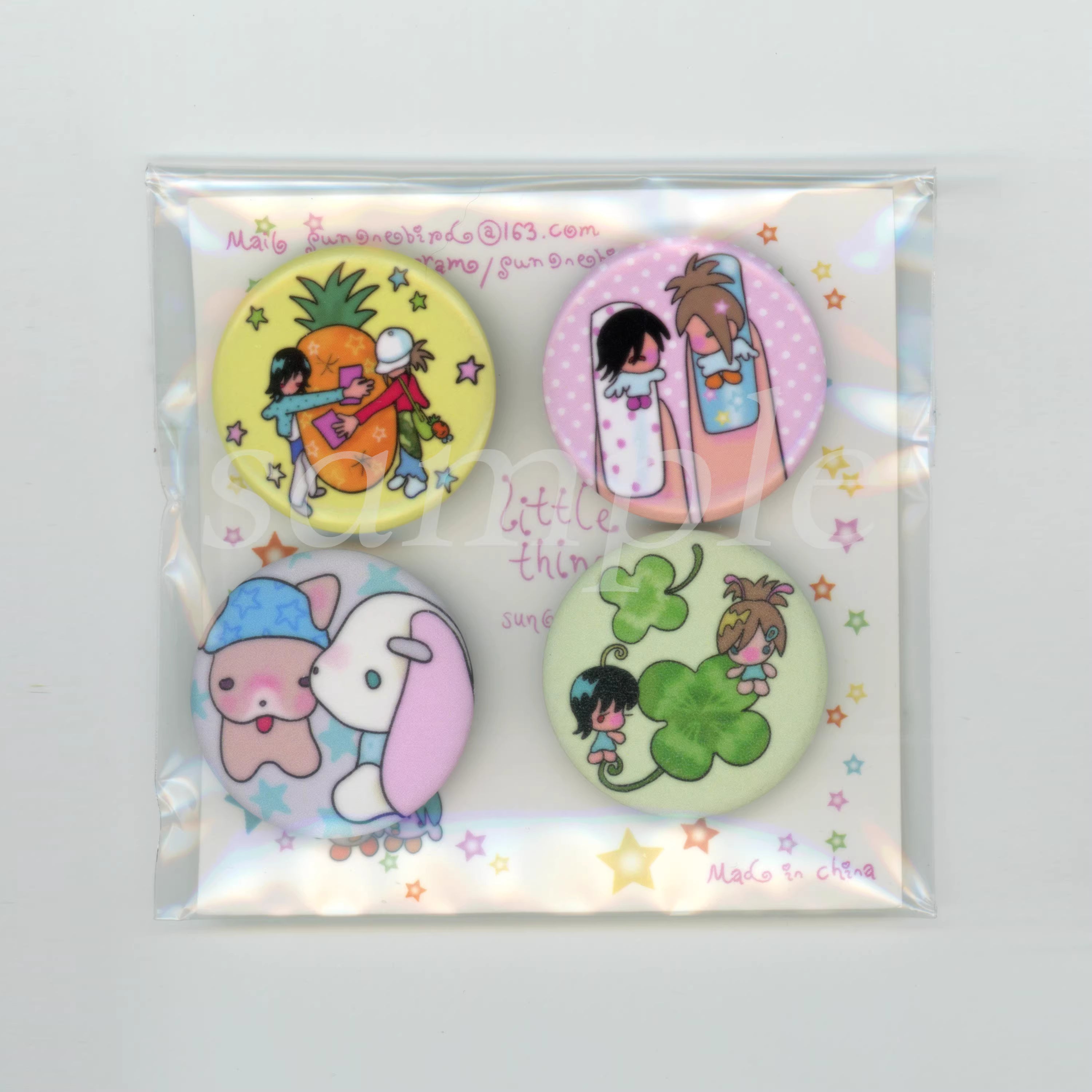 Sunonebird Little Tings Badge