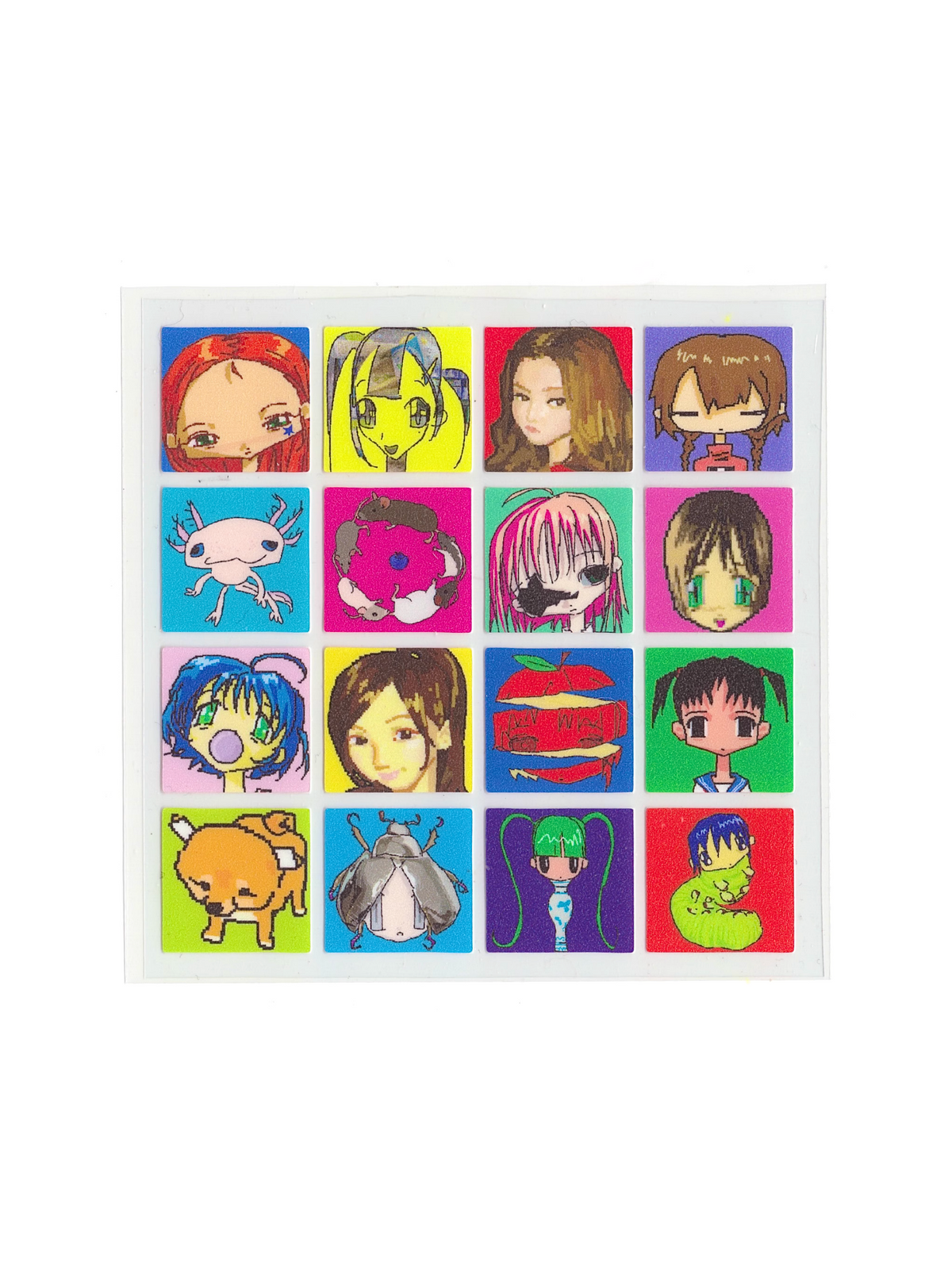 PiPOOx7:45 Pixel Face Sticker