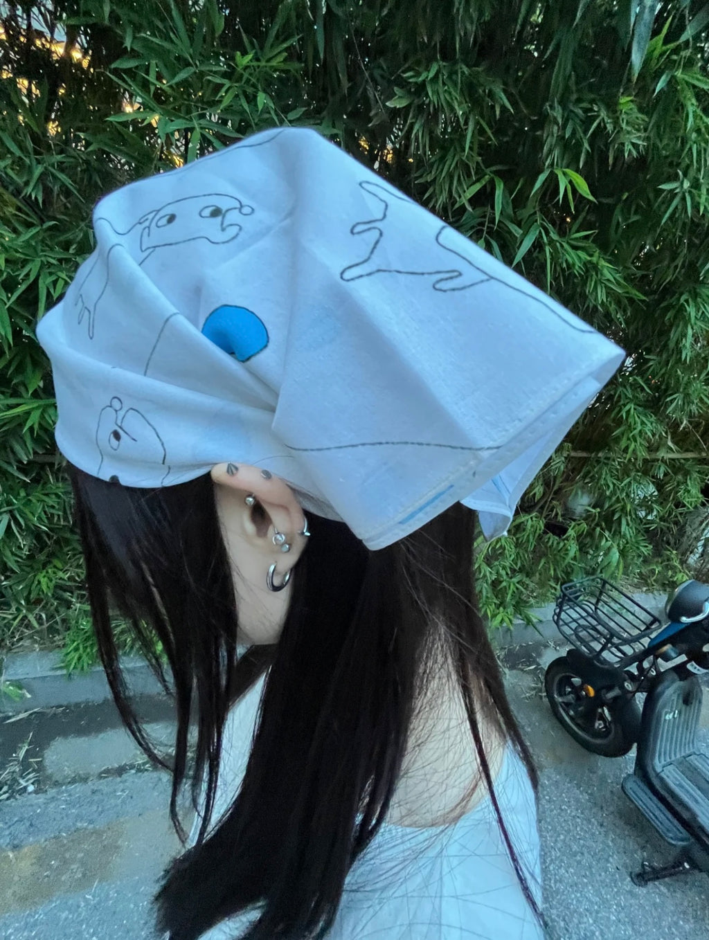 ThunderUglyCat Cat Rain Bandana