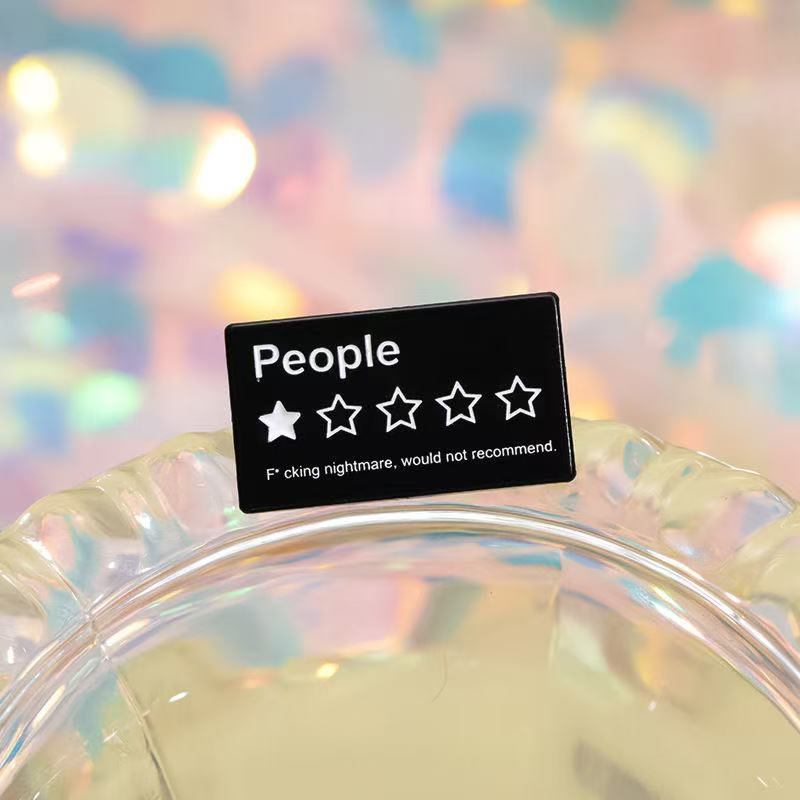 One-Star Review Brooch