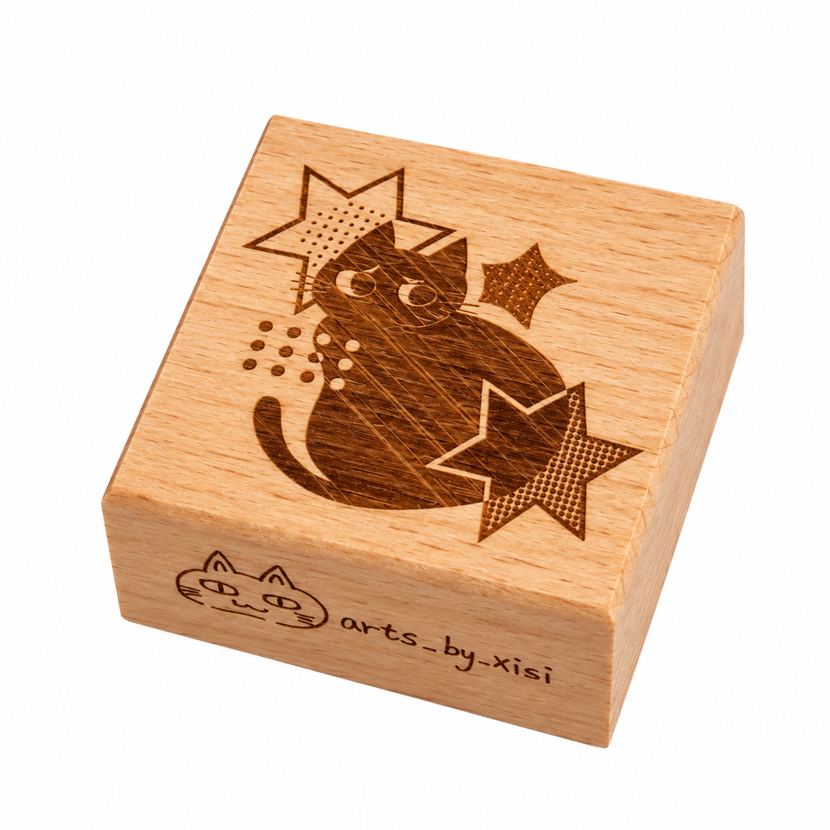 Xizi shiny cat stamp