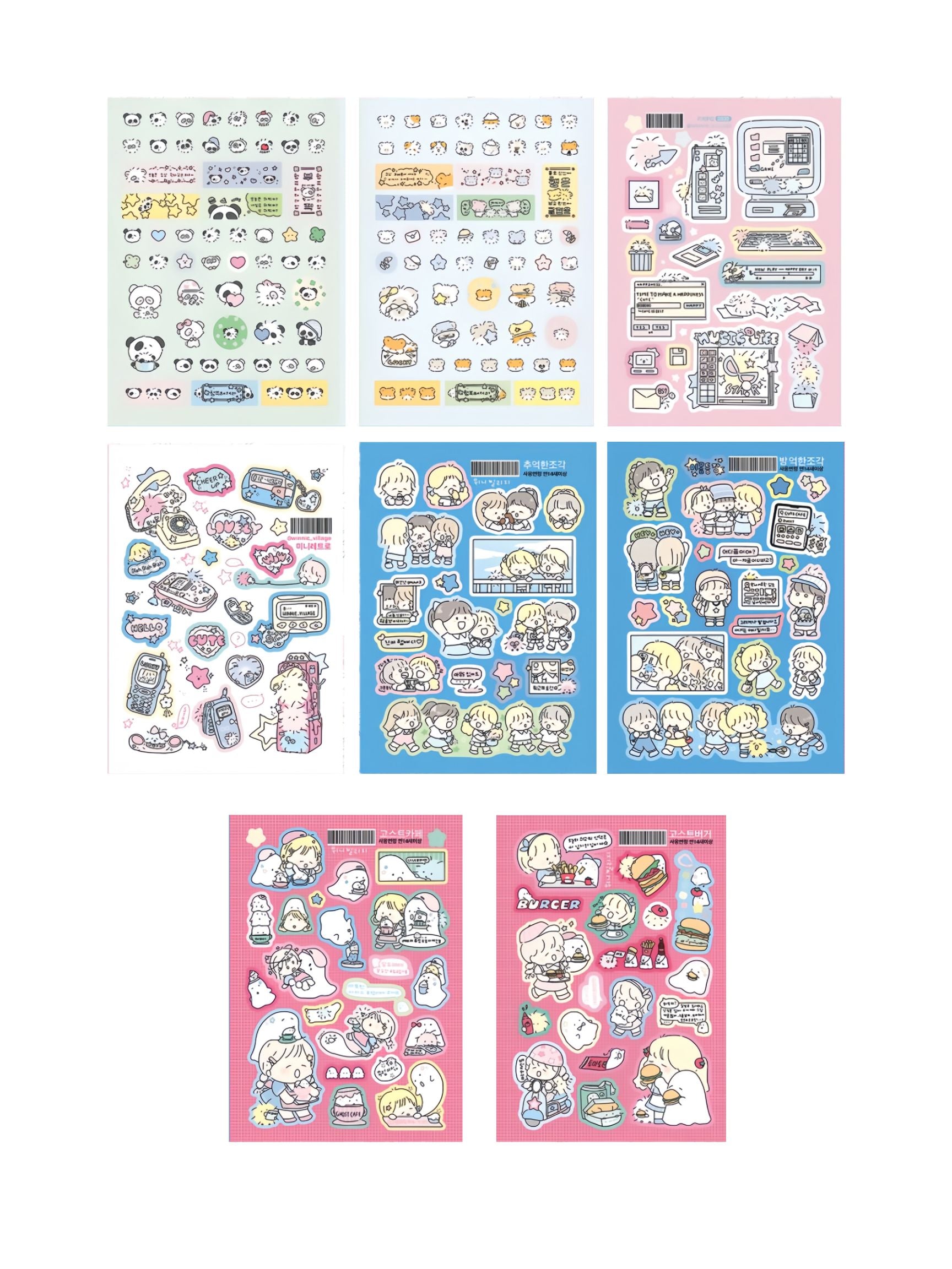Hayanppang Memory Pieces Sticker
