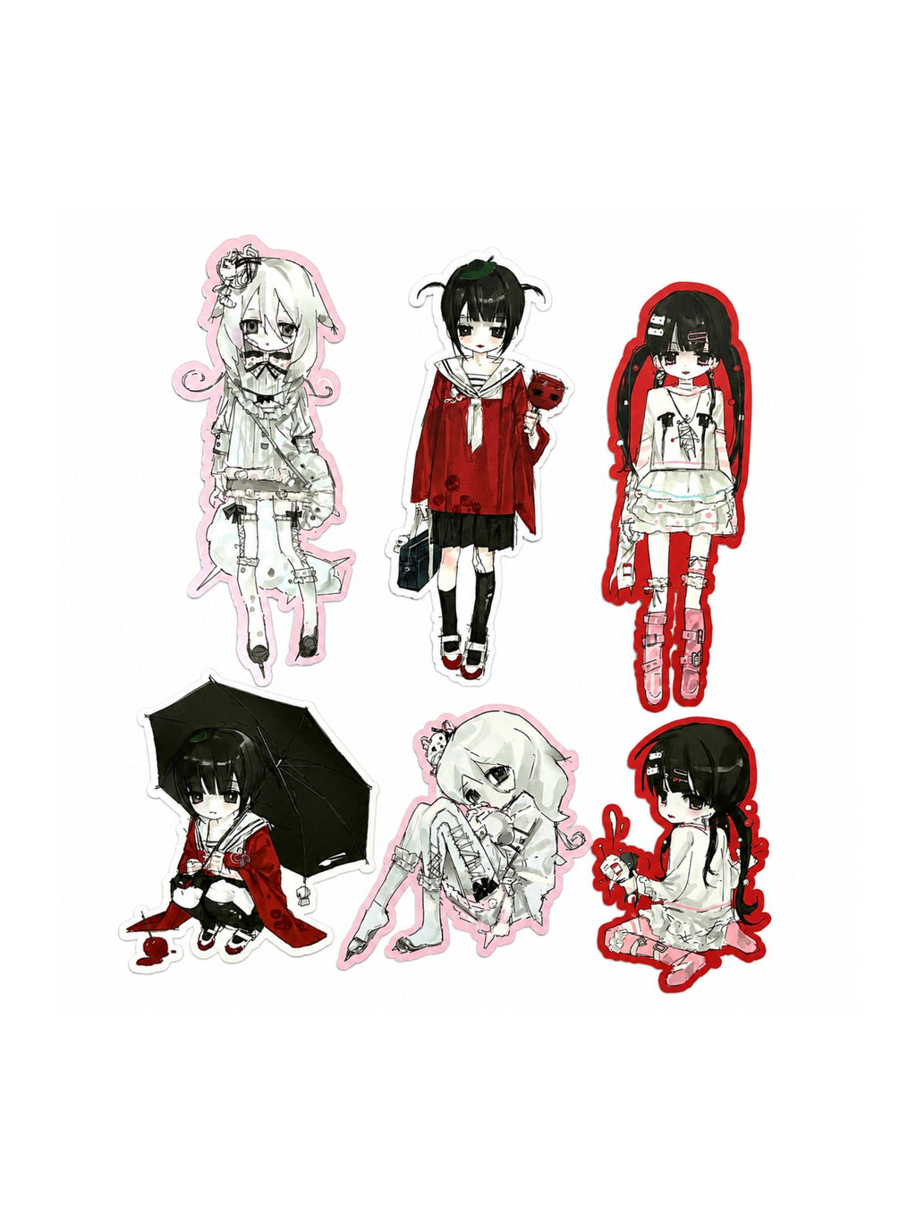 PipooxShukima Girl at Garden Sticker