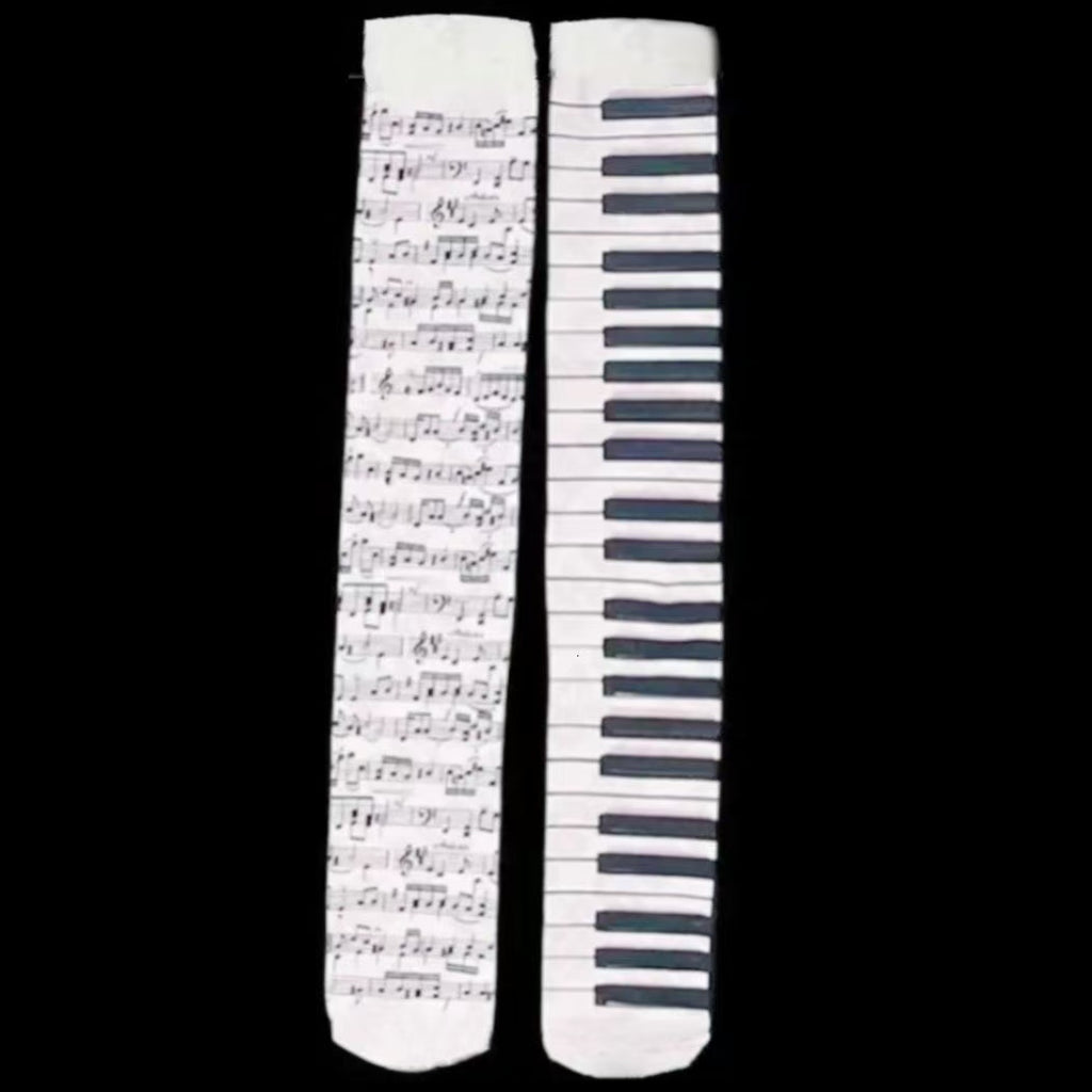 Piano & Sheet Music Socks