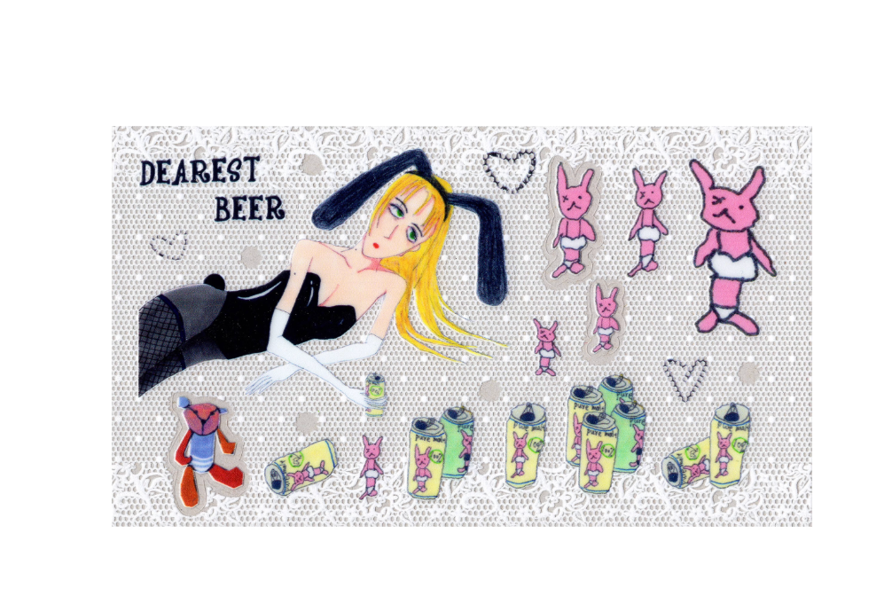 Niptong Bunny Girl Stickers